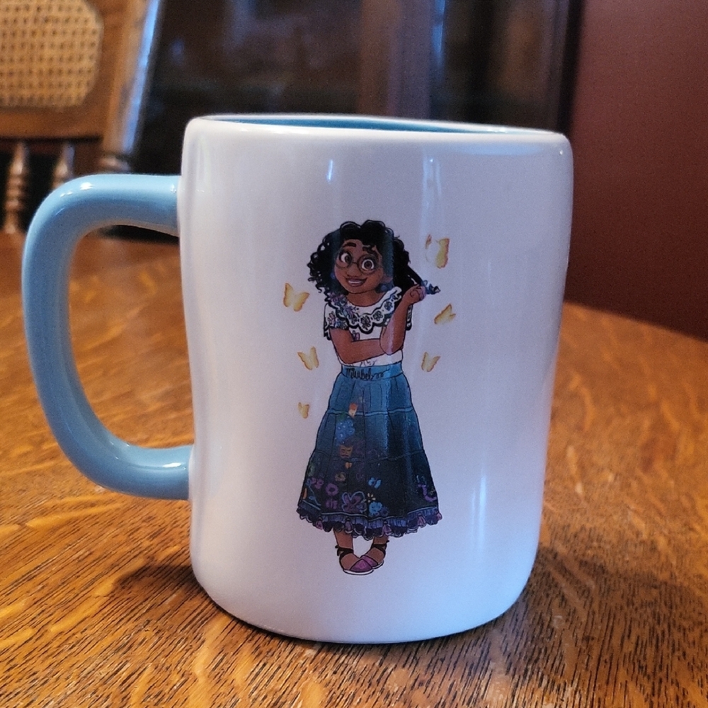 Rae Dunn DISNEY Encanto MAGIC AWAITS YOU Mirabel Double Sided Mug